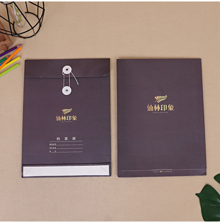 牛皮紙檔案袋定制指南 酒店房地產(chǎn)合同文件夾與加厚資料冊選購解析